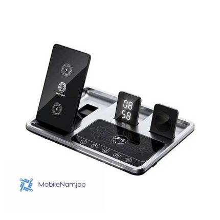 شارژر وایرلس ۴ در ۱ گرین لاین مدل Green Lion 4 in 1 Wireless Charging Station 15W