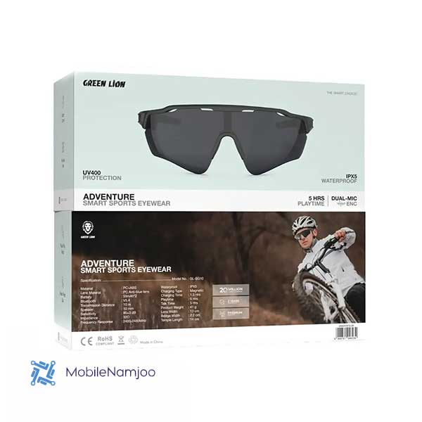 Untitled-3 عینک ورزشی هوشمند گرین لاین مدل Green Lion Adventure Smart Sports Eyewear