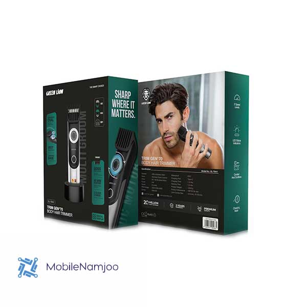 Untitled-3 ماشین اصلاح شارژی سر،صورت و بدن گرین لاین Green Lion Trim Gen”70 Body Hair Trimmer