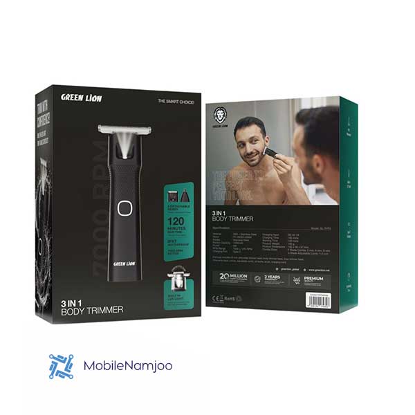 Untitled-4 ماشین اصلاح بدن 3 در 1 گرین لاین Green Lion 3 in 1 Body Trimmer