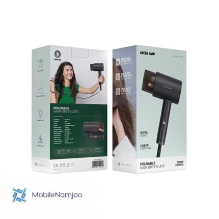 سشوار تاشو گرین‌لاین مدل Green Lion Foldable Hair Dryer Lite 1200W